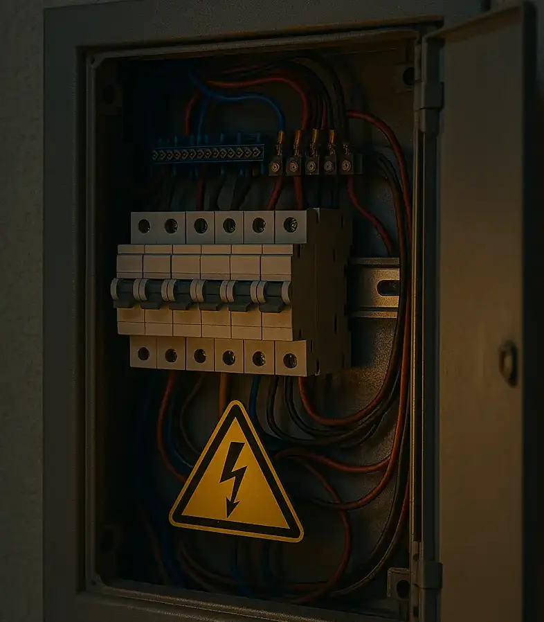 Meterkast met storing